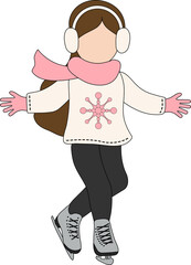 스케이트를 타는 소녀