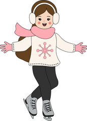 스케이트를 타는 소녀