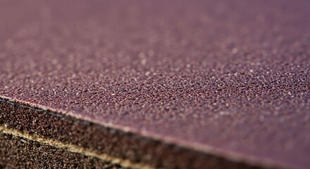 Close-up of Fine Brown Sandpaper with Textured Surface in Soft Lighting for Craft and Diy Projects