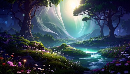 fantasy landscape with a fairy tale