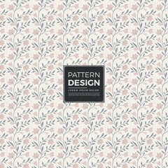 Subtle abstract floral geometric pattern seamless background texture decorative element vector