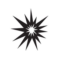 Modern Linear Spark Symbol Designed for Technology and Innovation