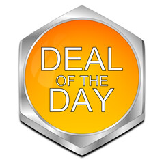 Deal of the Day Button - 3D illustration