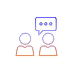 social network gradient icon