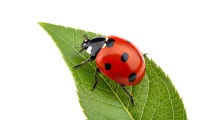 Fototapeta premium Ladybug on leaf