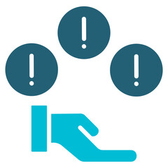 Necessity Glyph Blue Icon