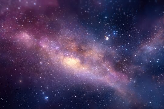 Vibrant galaxy filled with stardust showcasing mesmerizing colors and intricate patterns on a vast cosmic scale