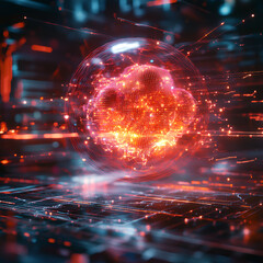 Quantum Computer Technology, Quantum Computing, Digital Quantum Art, High-Tech Quantum Systems, Quantum Data Flow, Quantum Power, The Future of Computing, Quantum Circuits, Next-Gen Computing,