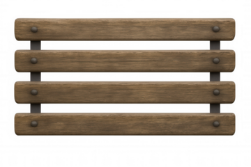 Wooden slats texture for bench or fence with metal bolts, showing natural wood grain detail
