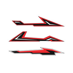 Car Wrap Sticker Vector Template Set,  Stylish racing decals, stripe graphics, and motion-inspired designs for vehicle customization, tuning shops, and professional auto wrap artwork.