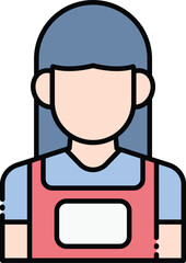 Cashier and Supermarket Vector Icon Set – Retail Store and Shopping Elements Illustration