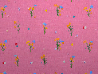 Pink Floral Pattern | Whimsical Blossom Design | Cute Springtime Print | Colorful Flower Motif | Pastel Floral Background | Cheerful Decorative Pattern