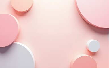 Obraz premium A composition of abstract shapes of soft shapes. Simple pattern design template. High quality