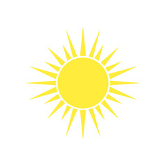 Sun Symbol Silhouette Illustration / 太陽のシルエットシンボルイラスト