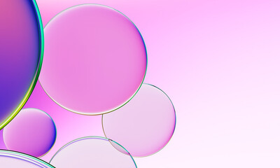3D rendering, abstract colorful background, glowing circular art. Simple wallpaper