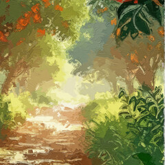 Various oil paintings, flowers, lakes, villages, houses, chrysanthemums, forests, mountains, roses, peonies, flowers, forests, fruits