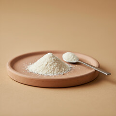 Preservative Powder on a Wooden Plate