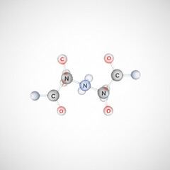 Phantenol Molecular Compound Structure of a Chemical Structure on White Background