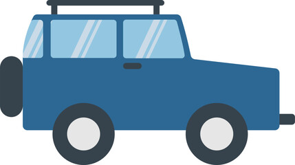 Obraz premium Blue off-road vehicle icon, perfect for outdoor adventures and travel graphics