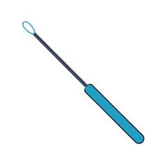 Naklejka premium Medical Loop Instrument Flat Icon tool healthcare