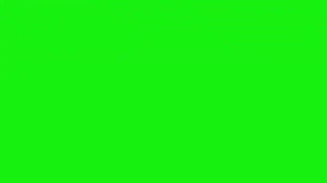Green Screen Glitch Distortion Effect. VHS Static Transition Overlay Animation for Video Editing. Chromakey Digital Noise Flash Clip