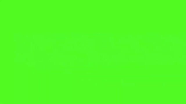Green Screen Glitch Distortion Effect. VHS Static Transition Overlay Animation for Video Editing. Chromakey Digital Noise Flash Clip