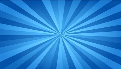 Blue radial burst background with alternating light and dark rays, energetic and attention-grabbing.