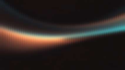 Illustration of abstract dark background with blurred light rays and waves illustration