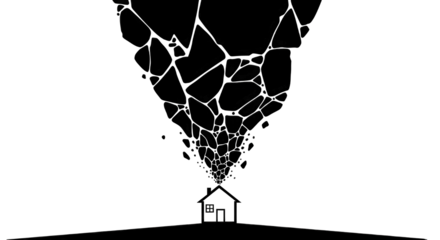 Abstract modern artwork featuring dynamic lines and elegant shapes on a transparent backdrop