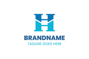Letters HH Monogram Logo, suitable for any business with HH or H initials