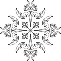 abstract floral ornament