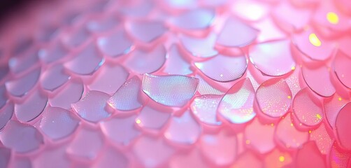 Shimmering, translucent scales with subtle iridescence and soft, flowing movement,  nature,  colorful