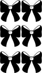 set of bow ties vector 
