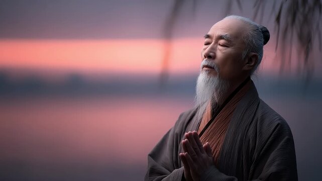 Twilight Meditation: Serenity and Peace of an Eastern Philosopher
