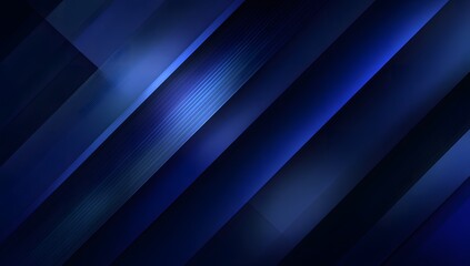 Abstract geometric background featuring deep blue diagonal streaks and subtle light reflections creating a modern and sophisticated visual texture