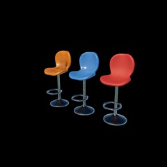 tulipe chair set 3D model