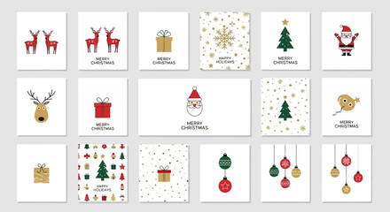 Festive Christmas Card Collection Elegant Designs for Holiday Greetings © Muflif