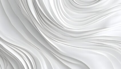 Elegant abstract background featuring flowing silver and white textures creating a sense of movement and sophistication for design projects