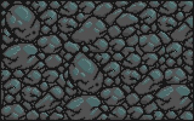 Pixel art seamless grey-blue rock texture, an ideal game background for retro platformers, underwater levels, or cave environments, background. Features a cool, rugged 8-bit design with natural tones.