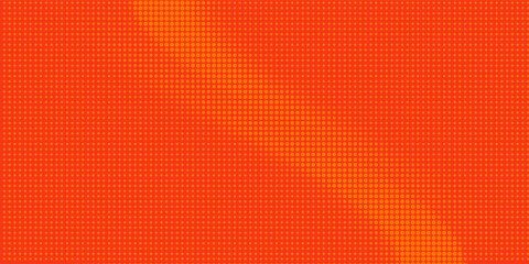 Dots halftone orange color pattern gradient texture with technology digital background. Dots pop art comics with summer background. modern.