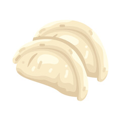 Illustration of Two Steamed Dumplings