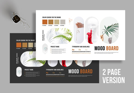 Mood board Template Layout