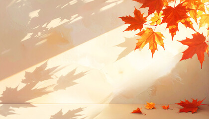 おしゃれな楓の背景