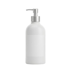 White plastic soap dispenser bottle
