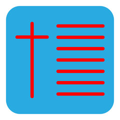 Bible Verse Vector Flat Icon Design