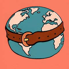 Global Economic Austerity: Earth Squeezed by Tightening Belt
