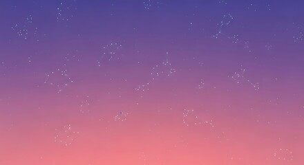 Obraz premium Minimalist Violet to Rose Constellation Gradient Background