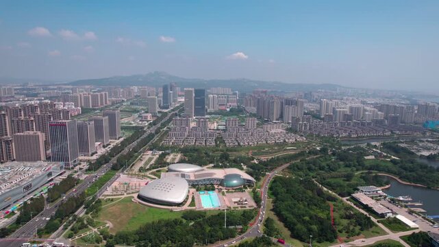 Rizhao City Coast Skyline