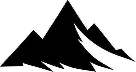 Mountain Silhouettes &ndash; Landscape Peaks, Nature Horizon, Outdoor Scenery Vector