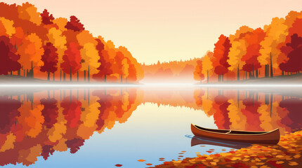 Relaxing Fall Season Graphic Autumn Day Leaf